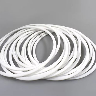 Brt White Hydraulic Ptfe Gasket Backup Ring for Oil Gasket Seal Construction Works. তেল গ্যাসেট সিল নির্মাণের জন্য বিআরটি হোয়াইট হাইড্রোলিক পিটিএফই গ্যাসেট ব্যাকআপ রিং